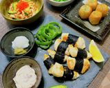 ささみの海苔巻き焼き♪梅マヨ添え作り方9写真