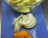 厚揚げと春キャベツのカレー炒め作り方1写真