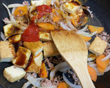 厚揚げと春キャベツのカレー炒め作り方6写真