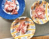 レンジ簡単きな粉ルーローハン味甘酢酢豚作り方2写真