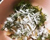 米粉活用　ヤーコンと人参葉のかき揚げ作り方4写真