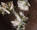 米粉活用　ヤーコンと人参葉のかき揚げ作り方6写真