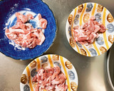 簡単きな粉和風チリ味豚こま大根青椒肉絲風作り方3写真