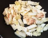 米粉で！白菜とサラダチキンのクリーム煮作り方1写真