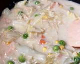 米粉で！白菜とサラダチキンのクリーム煮作り方5写真
