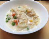 米粉で！白菜とサラダチキンのクリーム煮作り方6写真