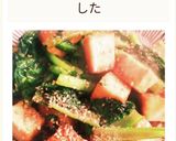 節約料理　小松菜と厚揚の甘味噌炒め作り方6写真