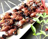 【ホタルイカ】コンロで醤油炙り焼き作り方8写真