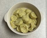 薩摩芋と米粉のニョッキ　〜蓬ソース和え〜作り方5写真
