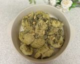 薩摩芋と米粉のニョッキ　〜蓬ソース和え〜作り方10写真