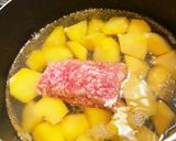 じゃがいもとひき肉の粉ふき芋風作り方3写真