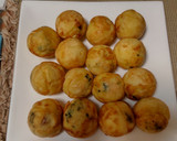米粉とお好み焼粉でたこ焼き(ソーセージ)作り方4写真