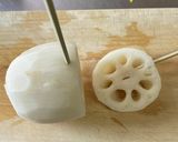 米粉で（小麦粉でも）♪蓮根フライ作り方1写真