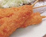 お弁当編！豚肉と玉ねぎの串カツ～♡作り方3写真