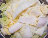 野菜摂取！白菜ときのこ もやしの味噌煮๑作り方1写真