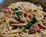Bacon, Tomato Pasta作り方13写真