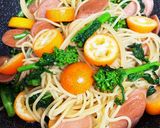 春を満喫♪金柑と菜の花の和風パスタ作り方5写真