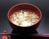 山形県産なめことパック豆腐のみそ汁作り方7写真