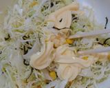 簡単！旨い！キャベツと卵の塩昆布サラダ♪作り方3写真