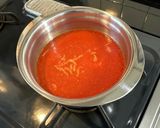 キムチチゲ風のスープ作り方1写真
