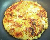 オートミール鶏キムチお好み焼き葱ポン酢作り方15写真