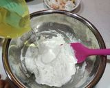 「米粉活用」米粉のシーフードお好み焼き作り方2写真