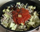 米粉で 豚肉とナスのトマトクリーム煮作り方3写真