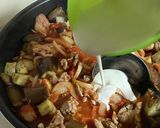 米粉で 豚肉とナスのトマトクリーム煮作り方5写真
