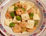 豆腐*エビ*そら豆の簡単うま煮♪作り方5写真