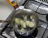 大葉香る豚肉となすのあっさりコク旨スープ作り方3写真