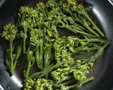 菜の花のソテー☆チーズパン粉がけ。作り方3写真