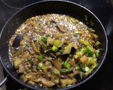 ナスとチンゲンサイの味噌煮込み丼ぶり作り方3写真