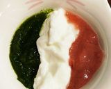 苺バナナとほうれん草ソースのヨーグルト作り方4写真