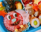 男の子キャラ弁♪SLマン♪アンパンマン作り方5写真