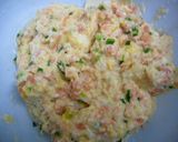和風きのこあん♡ふわとろ蓮根鶏肉バーグ作り方3写真