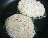 和風きのこあん♡ふわとろ蓮根鶏肉バーグ作り方4写真