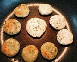 米粉とフライパンで作るたぬきお焼き作り方3写真