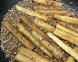 新ごぼうとひき肉の黒酢煮作り方4写真