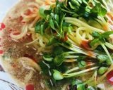 ラ王アレンジレシピ●かいわれラーメン作り方2写真