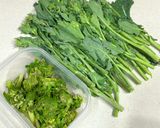 菜の花と油揚げのお味噌汁作り方3写真