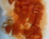 中華風トマトと卵のスープ麺作り方1写真
