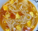 中華風トマトと卵のスープ麺作り方7写真