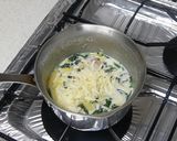 カルボナーラ風スープパスタ作り方4写真