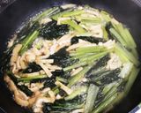 【子ども喜ぶ】小松菜油揚げ卵の簡単炒め煮作り方3写真
