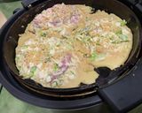 米粉活用のモチ、サクお好み焼き作り方4写真