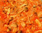 海老と帆立のトマトクリームパスタ作り方4写真