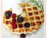 【簡単】米粉とさつま芋のワッフル作り方11写真
