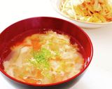 蒸し鶏と春野菜の彩りホットサラダ作り方16写真