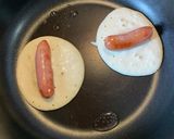 米粉で作るパンケーキホットドック作り方5写真