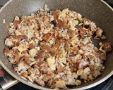 月見鶏そぼろパスタ作り方3写真